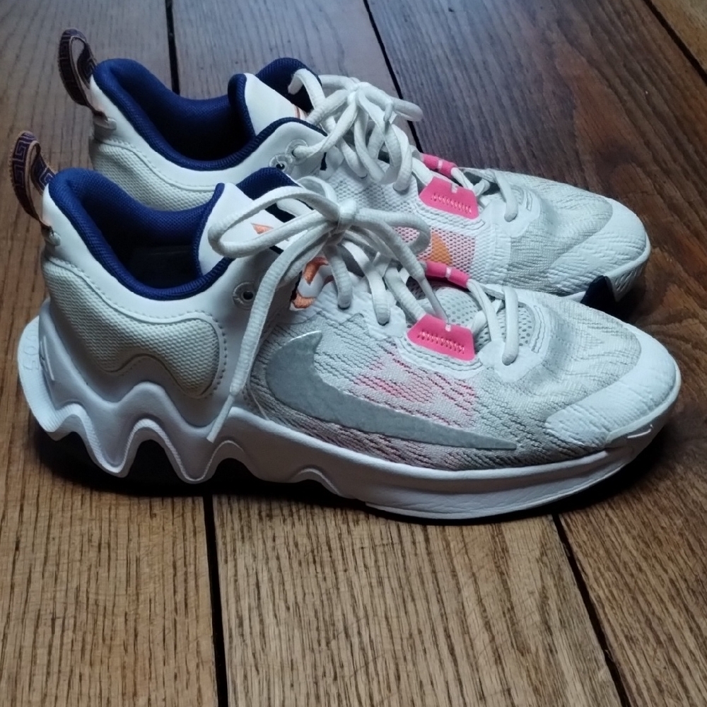 Stylish Kids White and Pink Sneakers